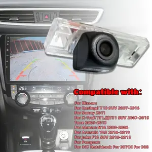 Replacement Rear View Backup Camera, Replace for Licence Number Plate Light Lamp, for Nissan for Qashqai for X-Trail for Sunny for Note for Micra for Almera for Armada for Juke for Patrol for Primera for Pathfinder & for PEUGEOT 307 308