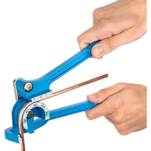 Tube Bender, Tubing Bender 0-180 Degrees Pipe Bender - 3 In 1 Copper Bender for 1/4" 5/16" 3/8" Tubing Bending Tools- Manual Tubing Bender for Copper, Brass, Aluminum and Thin Steel Pipes