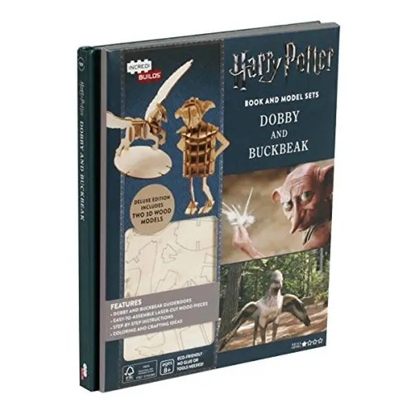 USED Book - Harry Potter Book and Model Set Dobby and Buckbeak by Jody Revenson (Hardcover) - english