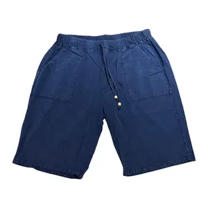Seaspice Navy Double Pocket Peruvian Cotton Shorts