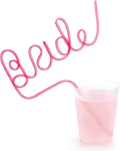 Bachelorette Party XL Bride Straw | Bridal Shower Decorations + Bride To Be Gift