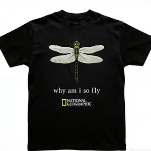 National Geographic with dragonfly graphic baby tee
