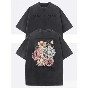 230G Casual T-shirt, fashionable front and back design, high-quality batik cotton, machine washable, unisex, with a certain thickness suitable for summer wear, ideal for outdoor leisure and as a holiday gift