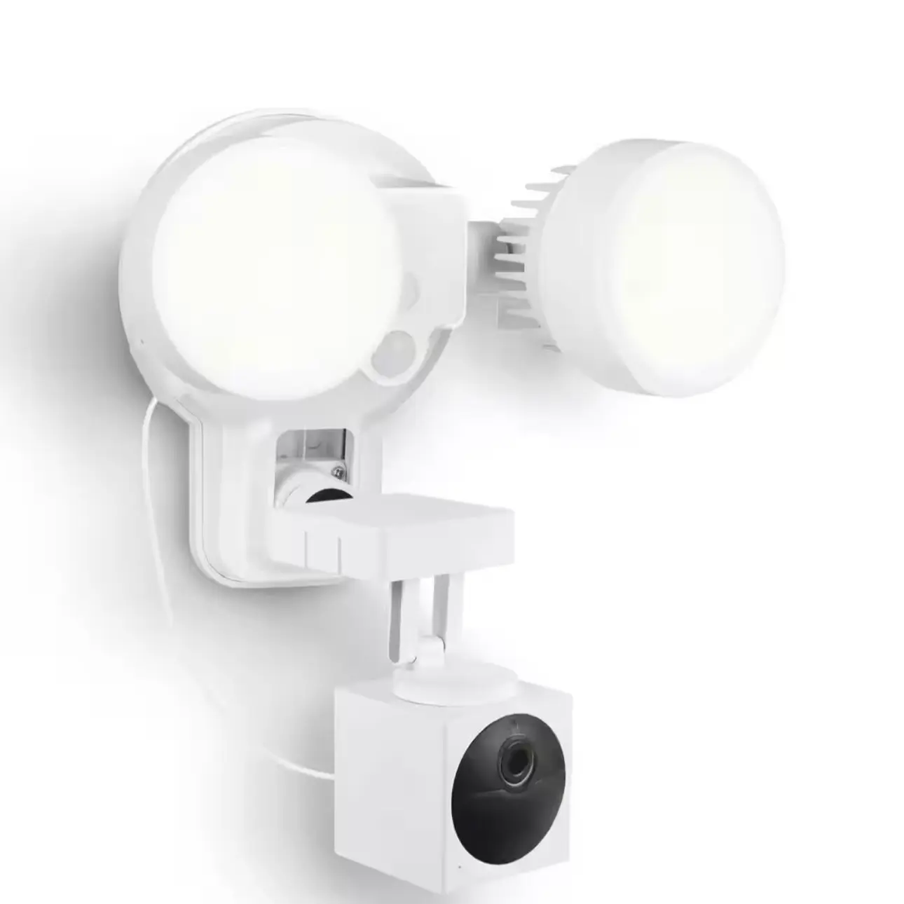 Wired Floodlight , Charger and Mount for Wyze Cam Outdoor Wasserstein 3-in-1- 2000 Lumens