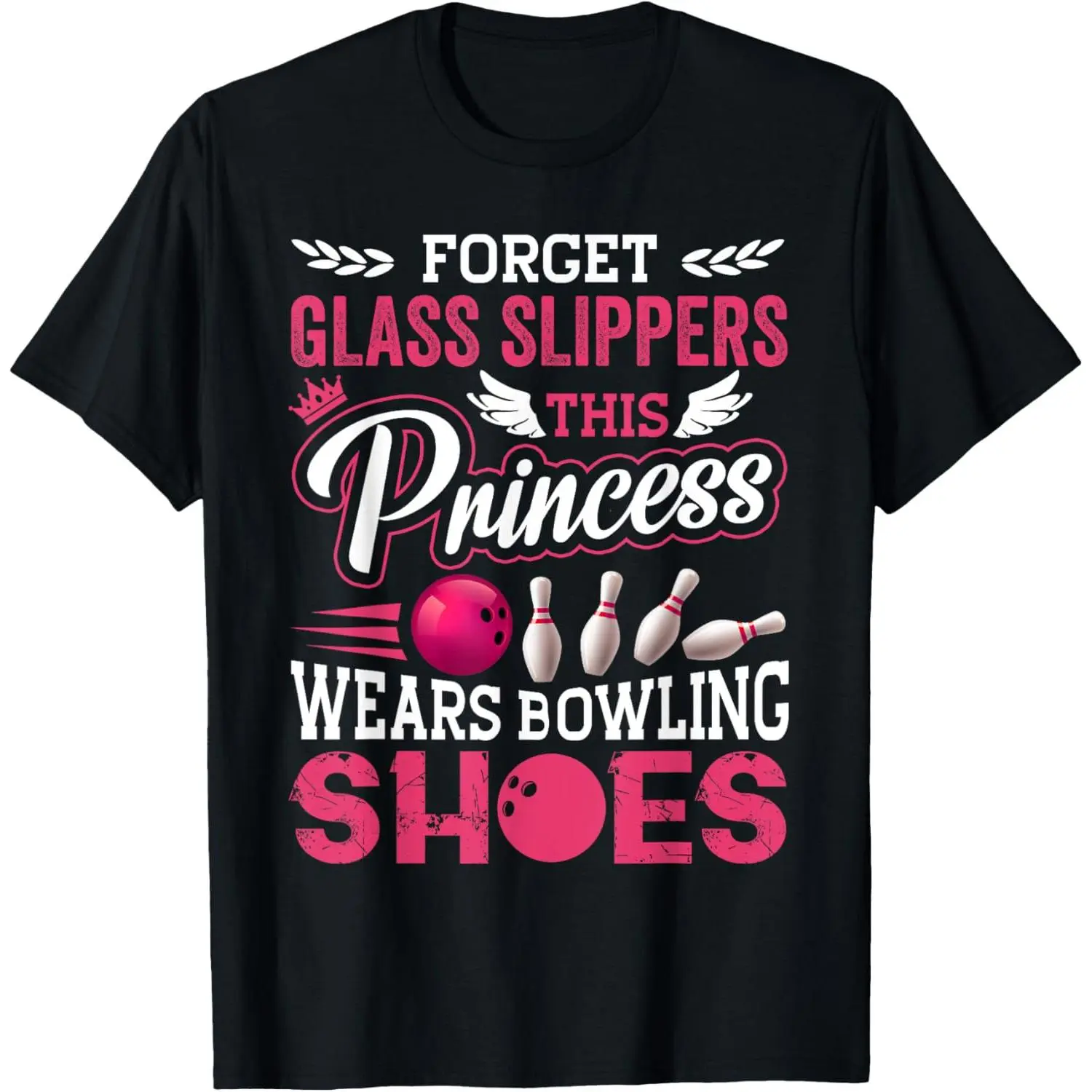 Men's Funny Bowling Graphic T-Shirt - Short-Sleeve Round Neck Cotton Top, Soft Breathable Loose-Fitting Normal Type Menswear, Colorfast Durable All-Season Apparel, Machine Washable, Pair with Denim Jackets, All Seasons