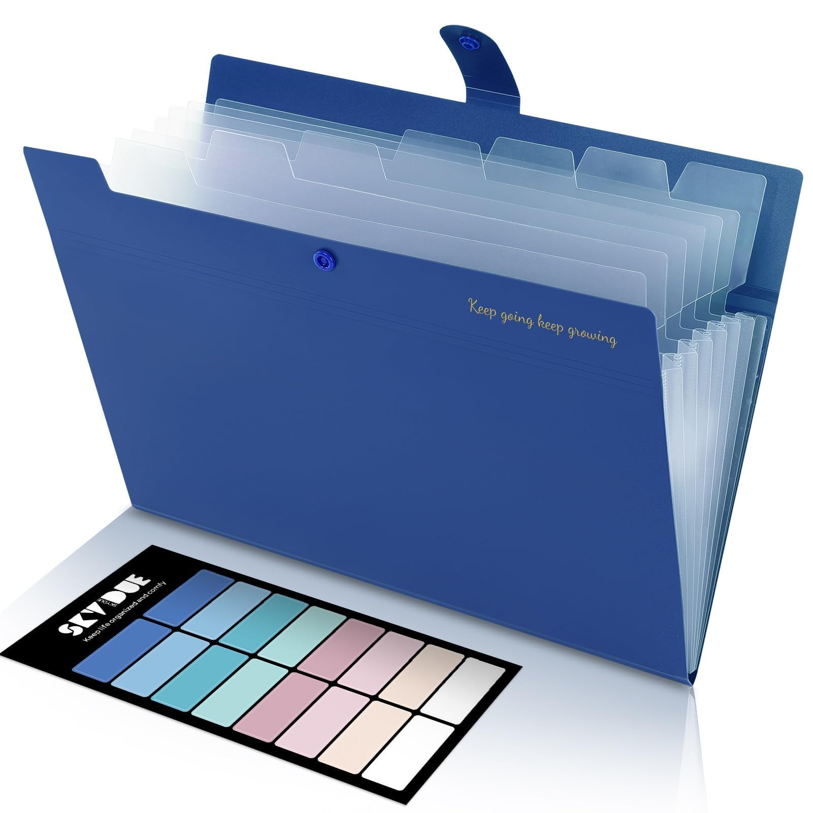 SKYDUE 8-Pocket Portable Accordion File Organizer, Expandable Document Receipt Holder for Office, School Use,back to school,back to school shopping,back to school haul,college school supplies