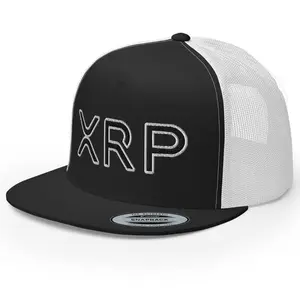 XRP Text Trucker Hat - Adjustable Crypto Cap