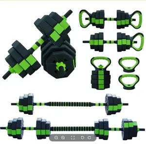 3-in-1 Home Gym Dumbbell & Barbell Set