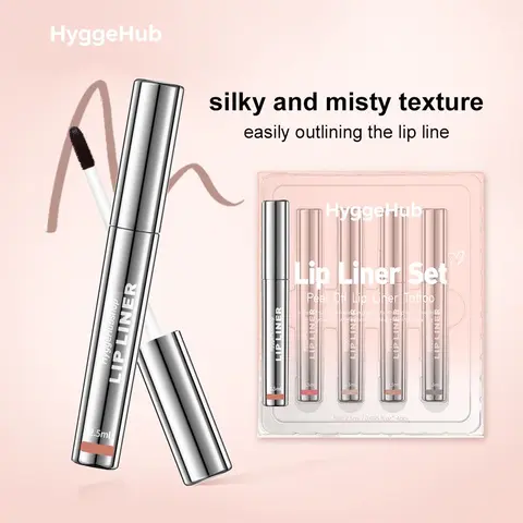 4Pcs Liquid Lip Liner & Lip Gloss Combo Kits for Adults - Alcohol-Free, Gentle Velvet Matte Peel Off Stain, Hydrating, 24-Month Long-Lasting, Waterproof, Transfer-Proof, Brightening Daily Beauty Makeup Cosmetic Set for Bag & Purse Stuffers