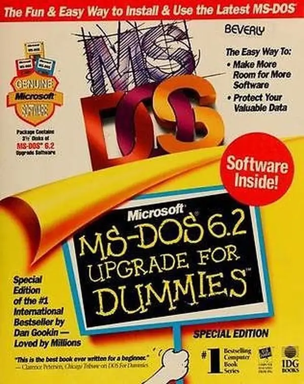 USED-Microsoft MS-DOS 6.2 Upgrade for Dummies by Dan Gookin (Paperback)