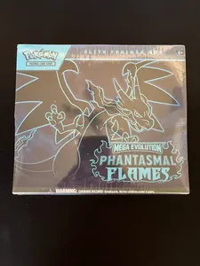 Pokémon Mega Evolution Phantasmal Flames Elite Trainer Box Trading Card Game Official TCG Collectible
