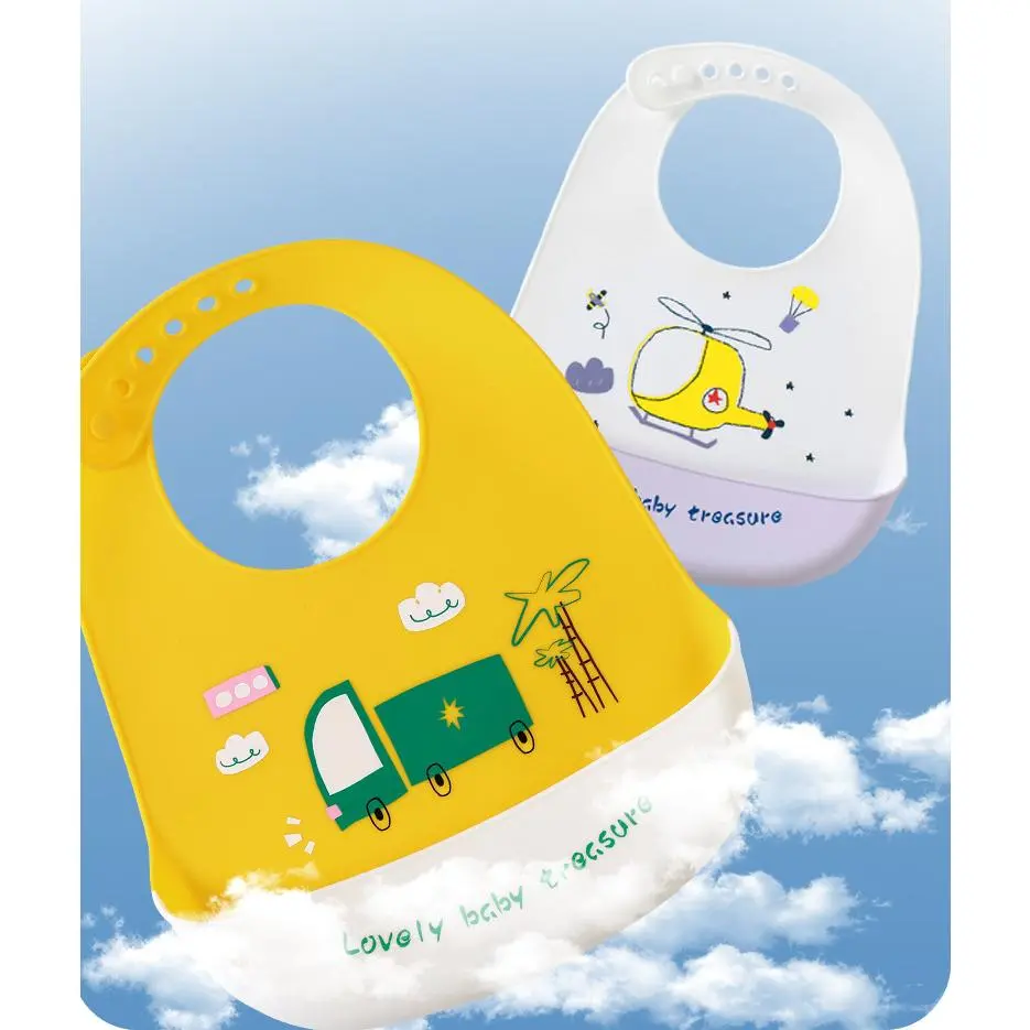 Food Grade Silicone Baby Bib, Ultra Soft Waterproof Feeding Bib for Toddlers Food Grade Silicone Baby Bib, Ultra Soft Waterproof Feeding Bib for Toddlers