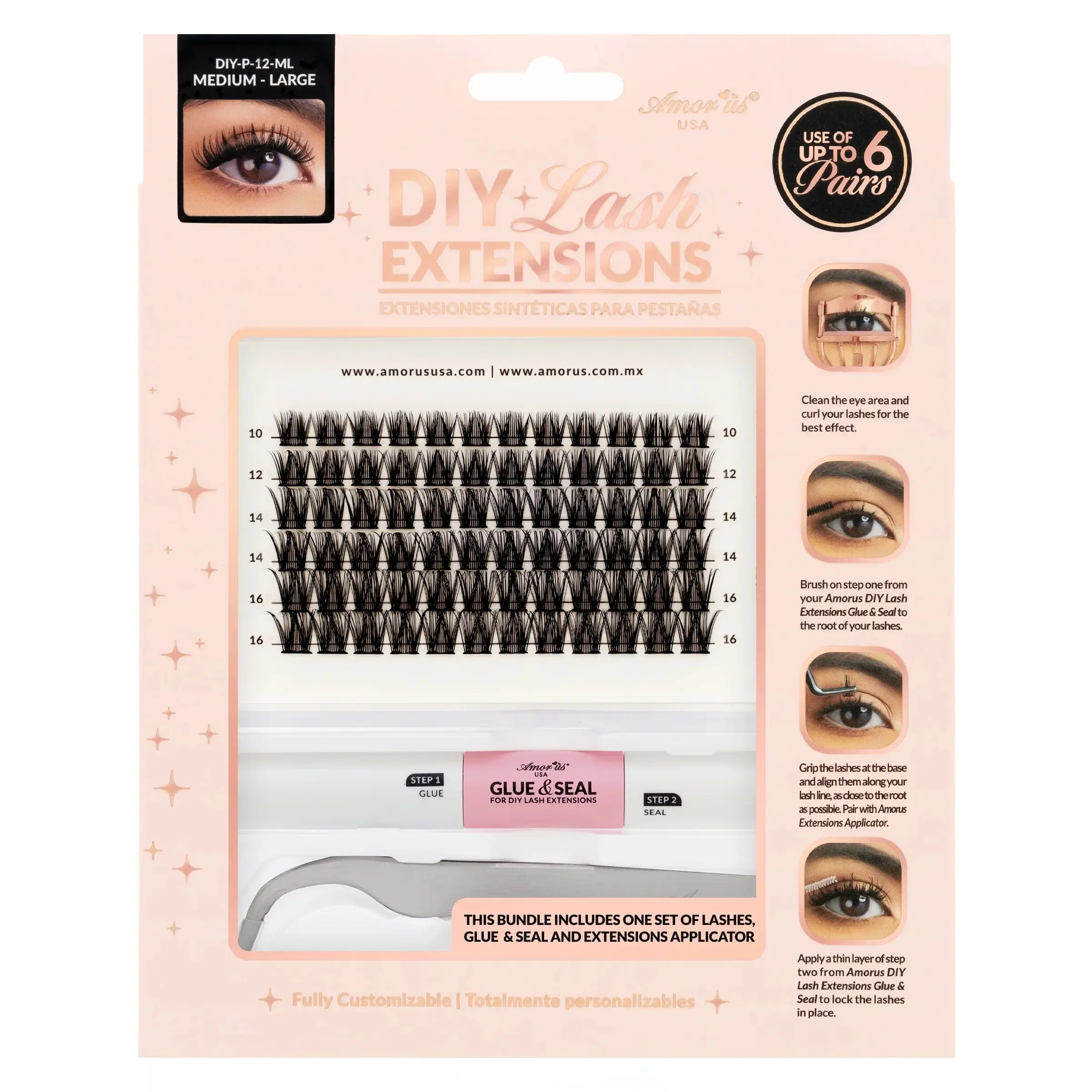 AMORUS - Starter Kit 12 - DIY Lash Extensions Bundle