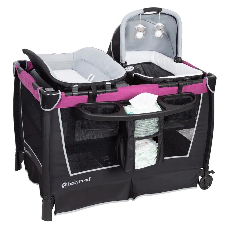Baby Trend® Retreat Portable Nursery Center® Playard w/ Removable Full Bassinet, Changing Table, Organizer & Tote Bag