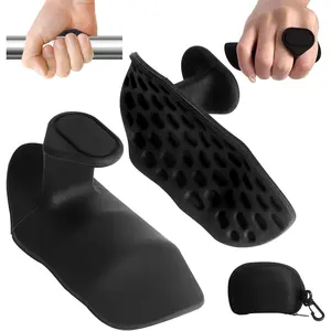 Silicone Gym Grips for Weight Lifting,Workout Gloves for Women Men Alternative,Anti Slip Gym Workout Grip,Rubber Gym Hand Grips-Weightlifting Grips Pad for Barbell,Pull Up,Training