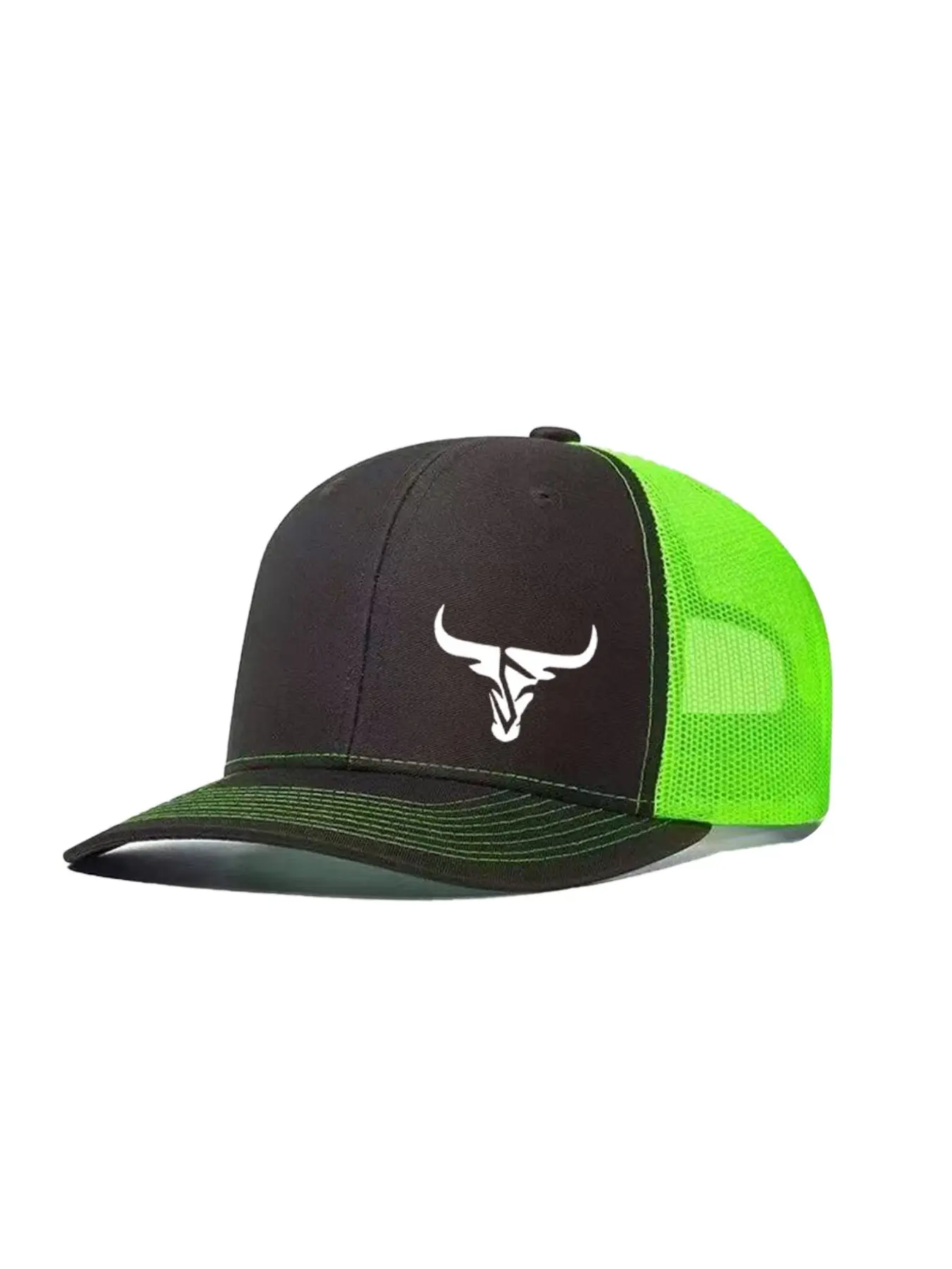 Unisex Baseball Cap with Bull Head Design, Adjustable Trucker Style, Breathable Mesh Material, Ideal for Men & Women, All-Season Wear, Trucker Hat, Adjustable Casual Hats