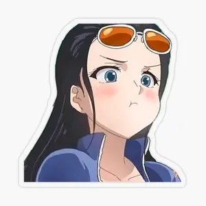 Cute Anime Reaction Girl Sticker, Manga Style Vinyl Decal, Waterproof Laptop Sticker for Fans