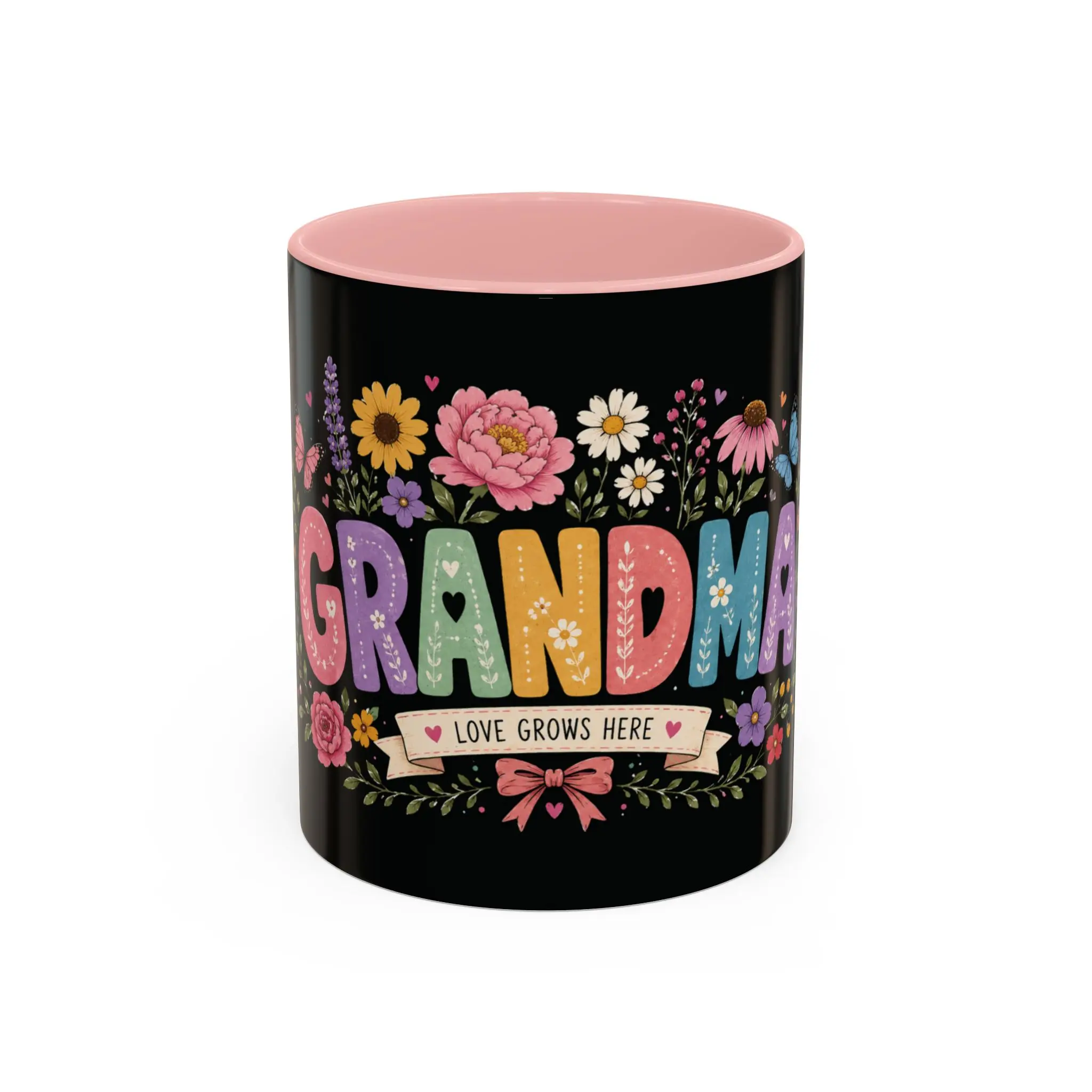 Grandma Floral Design Mug | Accent Coffee Mug