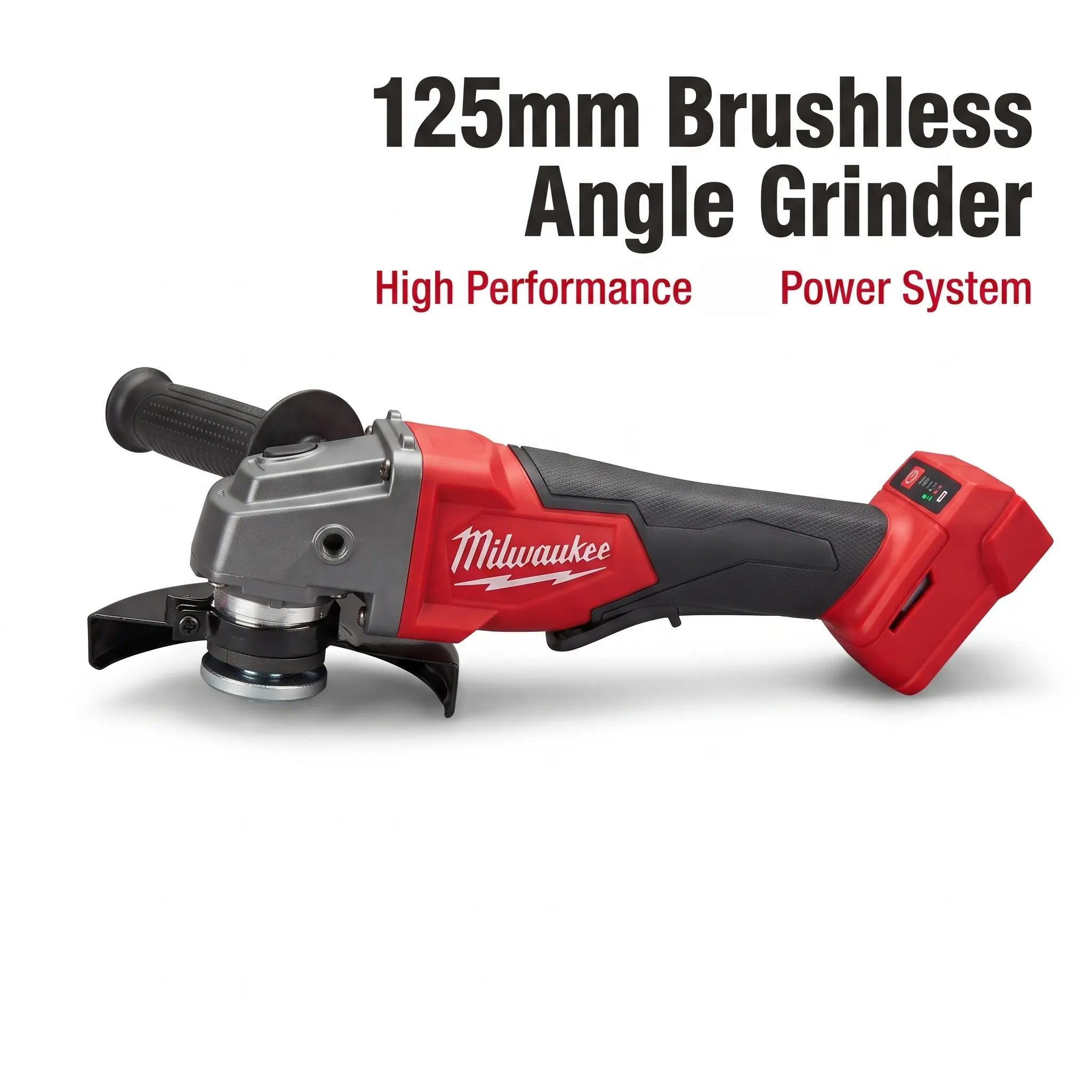 Milwaukee 125mm Angle Grinder - 33mm Max Cutting Depth, Paddle Switch Design, High-Torque Tool for Tradesmen, Ideal for Cutting & Grinding Tasks