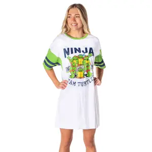 Nickelodeon Teenage Mutant Ninja Turtles Womens' Team Since 1984 Nightgown Pajama Shirt