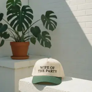 Wife Of The Party Embroidered Hat - Soon To Be Bride Gift For Bride Bachelorette Trendy Funny Hat Premium Quality High End Embroidery Comfortable Fit