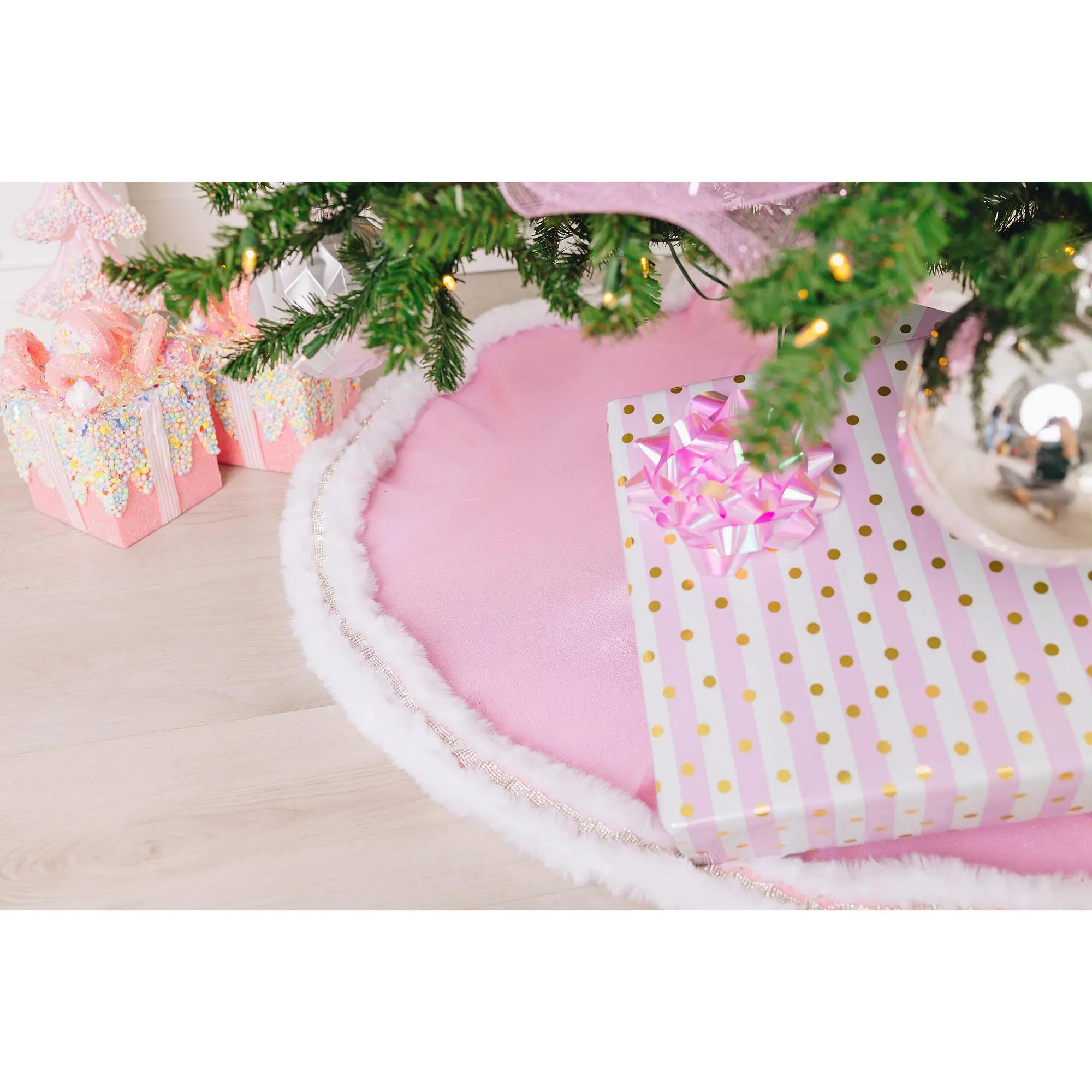 Pink Designer Tree Skirts