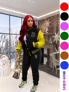 Baseball two-piece set, outdoor sports set, cardigan two-piece set, sports travel cycling set, coffee, green, Super Bowl suit, pocket sports suit, outdoor camping two-piece set, baseball suit, drawstring top sports suit, Christmas, Sports Casual Wear