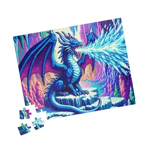 Conquer the Frozen Realm: Blue Dragon Lair Puzzle  110 to 1014 Pieces of Epic Adventure