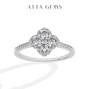 1.3ct D VVS1 Color Synthetic Moissanite Ring for Women 925 Sterling Silver Engagement Wedding Party Fine Jewelry Unique Gift New R178