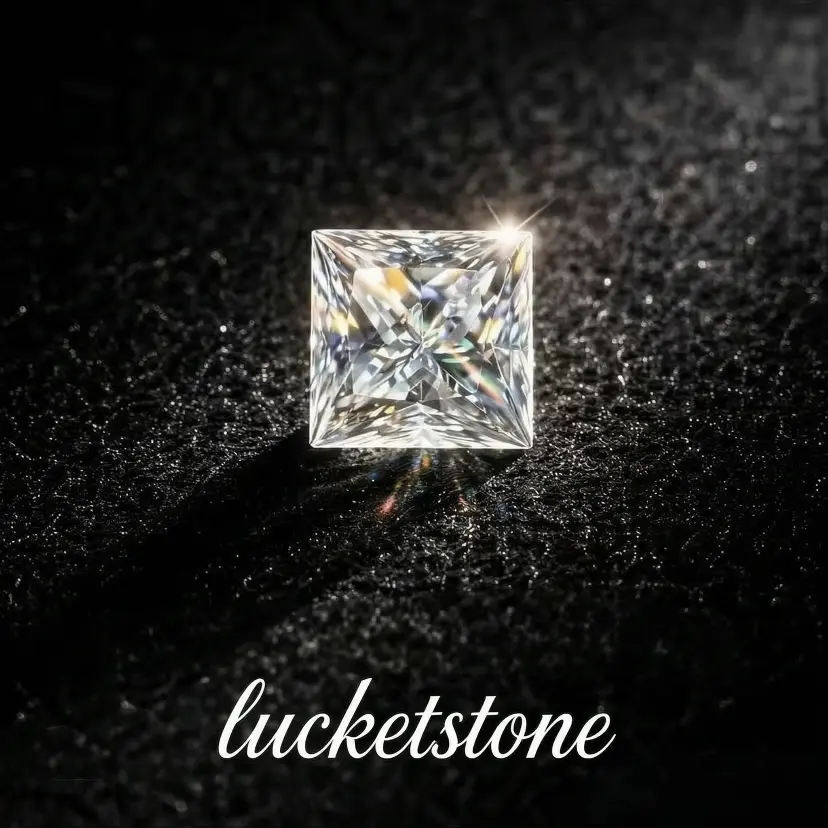 0.5ct Princess Cut Loose Diamond, Square Brilliant Cut Gemstone