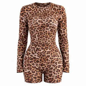 Leopard Luxe Mesh Romper