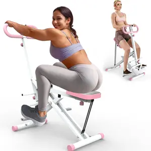 Squat Machine, 2 in 1 Squat Rowing Machine, Easy Setup & Foldable Exercise Equipment,lutes & Leg Home Workout Machine Glute Trainer Machine