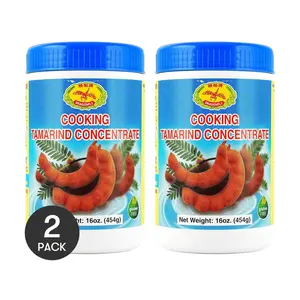 2 Pack Dragon Fruit Brand Malaysia Tamarind Paste 454g - Authentic Thai Cooking Essential, Sour & Tangy Flavor Enhancer for Curries, Sauces, Dips & Soups