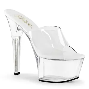 6 Inch Heel ASPIRE-601 Clear 6 Inch Heel ASPIRE-601 Clear