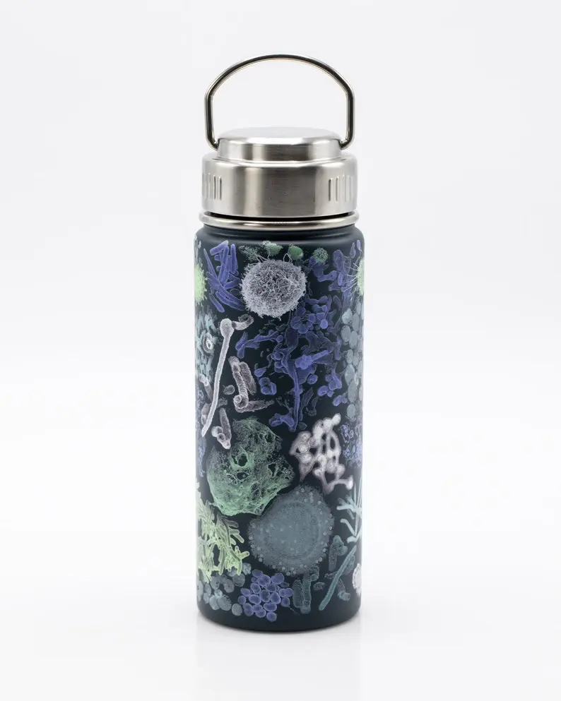 Immunology Microbiology Stainless Steel Travel Mug | Metal Insulated Water Bottle, Medical Student Gift