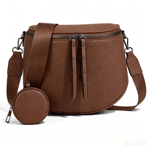 Women's 2026 Hot Item Portable Large Capacity Waterproof Leather Pouch with Adjustable Strap Compact Cosmetic Bag Ideal for Outings Travel & Gatherings Perfect Gift