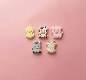 Farm Animal Cookie Cutter Set | Barnyard Baby Shower | White PLA