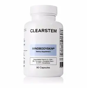 Clearstem Hormonal Acne Supplement | DIM, B5 & Turmeric | 90 Capsules for Clear Skin & Hormone Balance | Natural Dietary Supplement by Clearstem Healthcare