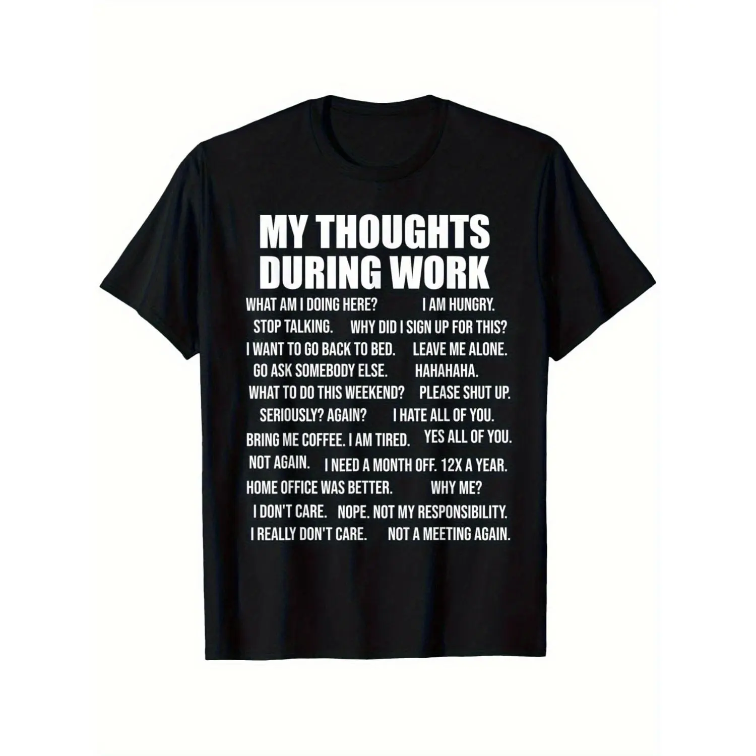 Unisex Cotton Heavyweight Loose Fit TShirt Featuring Workplace Humor Funny Office Coworker slogans Perfect Casual Workwear for Men and Women Great Colleague Gift