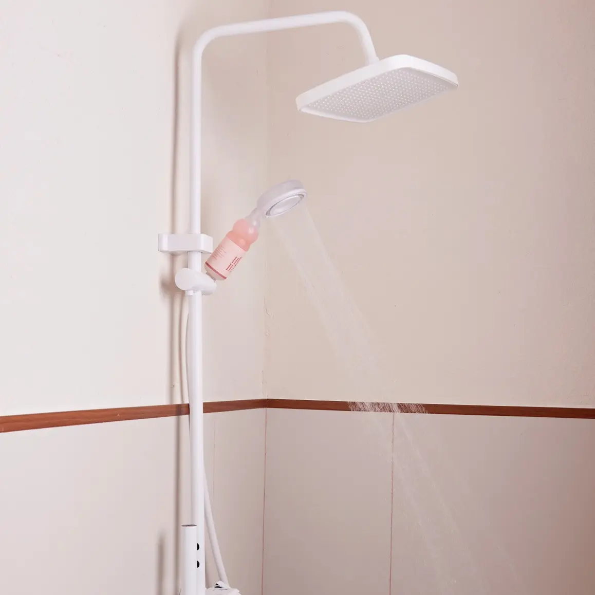 Hurray Four Colourful Filtered Shower Head with Handheld - Lavender Scent Showerhead, High-Pressure Filtered Showerhead, Christmas Gift High Pressure