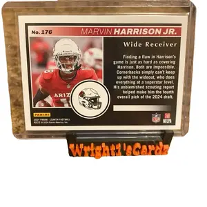 Panini Marvin Harrison Jr. Wide Receiver Card #176 from 2024 Zenith Football Collection Wright's Cards