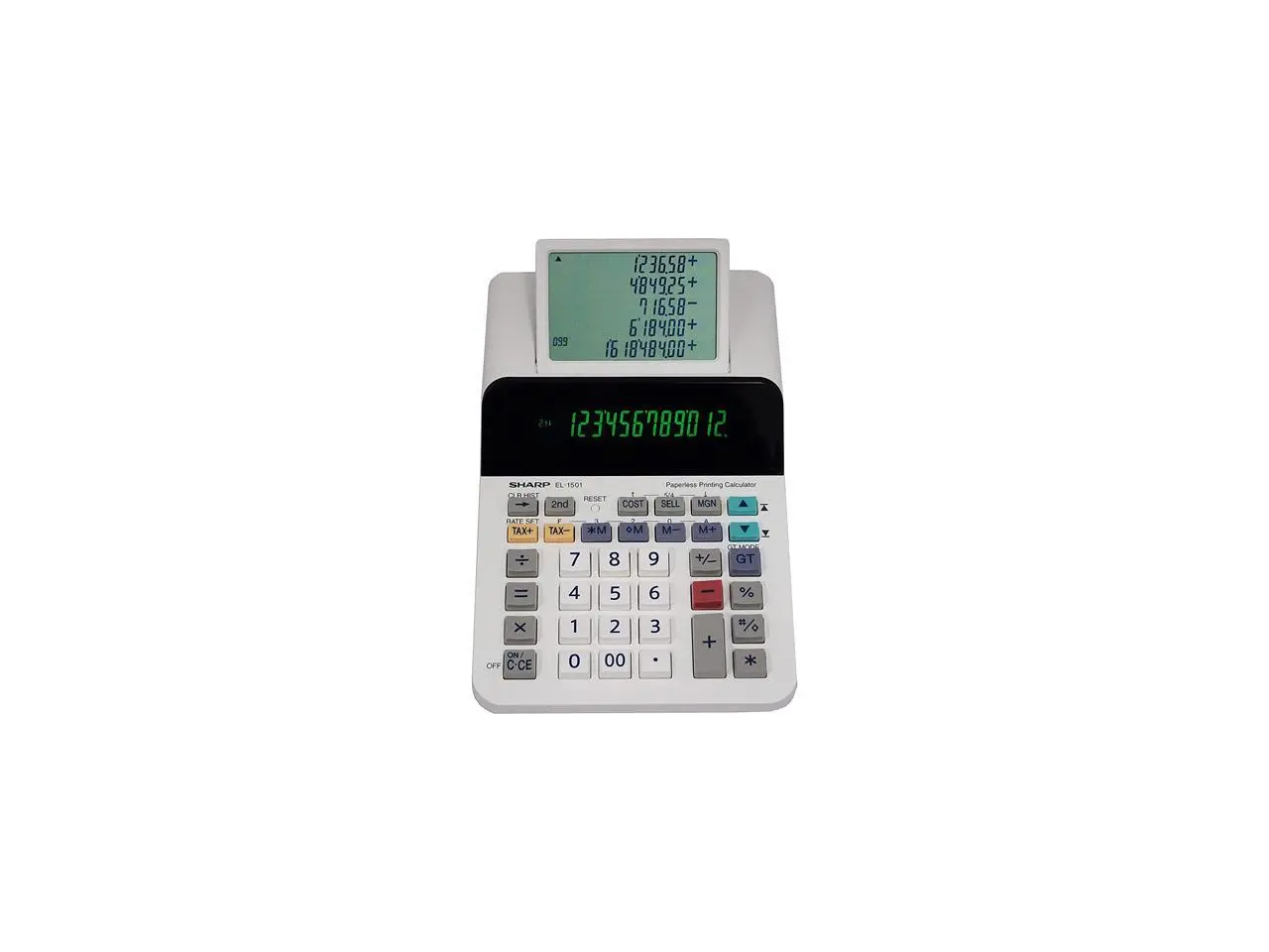 Sharp EL1501 Paperless Printing Calculator, 12-Digit LCD Sharp EL1501 Paperless Printing Calculator, 12-Digit LCD