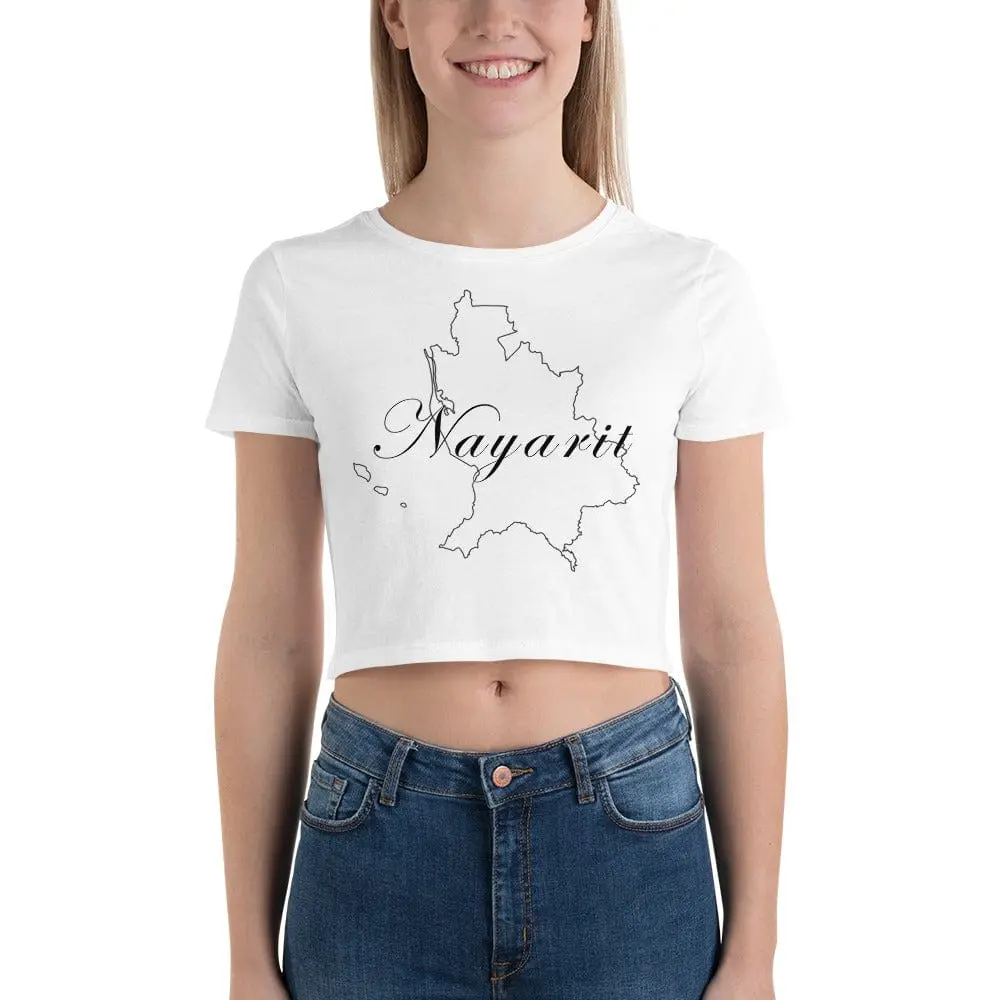 Nayarit Women's Short T Shirt, XS/SM, White