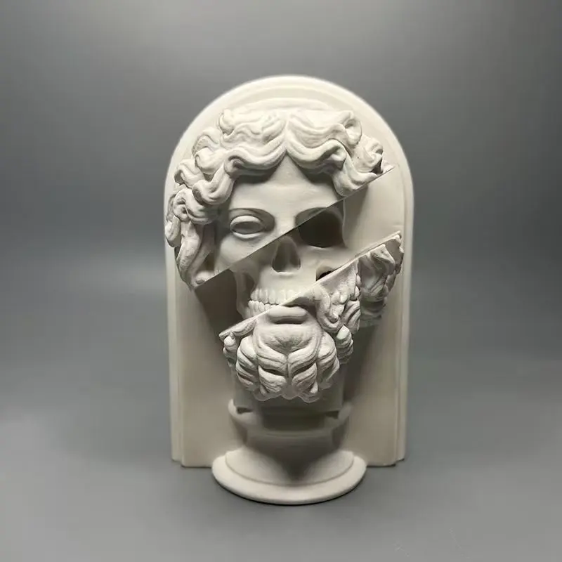 European Vintage Mythical Gypsum Statue Sculpture, Creative Unique High-Quality Art Decor Collectible Home Decor Room Decor Western Figurine Statue Figurines Abstract Figure Sculpture Desktop Ornament Gift Decorative Sculptures Decorative Statues