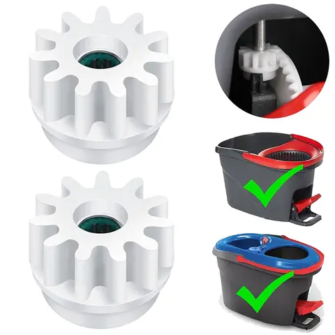 2PC Pedal Bearing Replacement for O-Cedar Mop Bucket - Easy Fix for O-Cedar Easywring Bucket System 2 Pack One Way Clutch Gear Sprockets Repair Compatible with 90% Rotation Mop Bucket on the Market