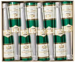 Champagne Bottle Luxury Cone Crackers 10 Inch/8-In