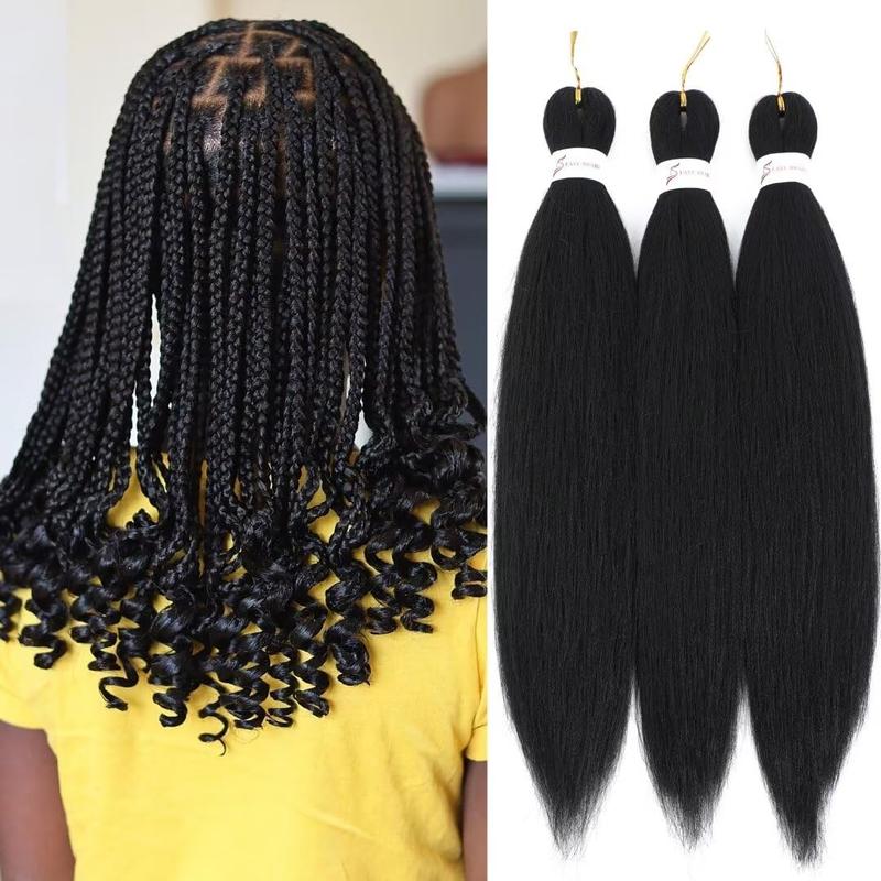 Pre Stretched Braiding Hair Dark Hot Pink Braiding Hair Pre Stretched Hair Extensions Fashion Braiding Hair Pre Stretched Magenta Pink Braiding Hair For Braids(#Magenta Pink,3Packs,20inch)