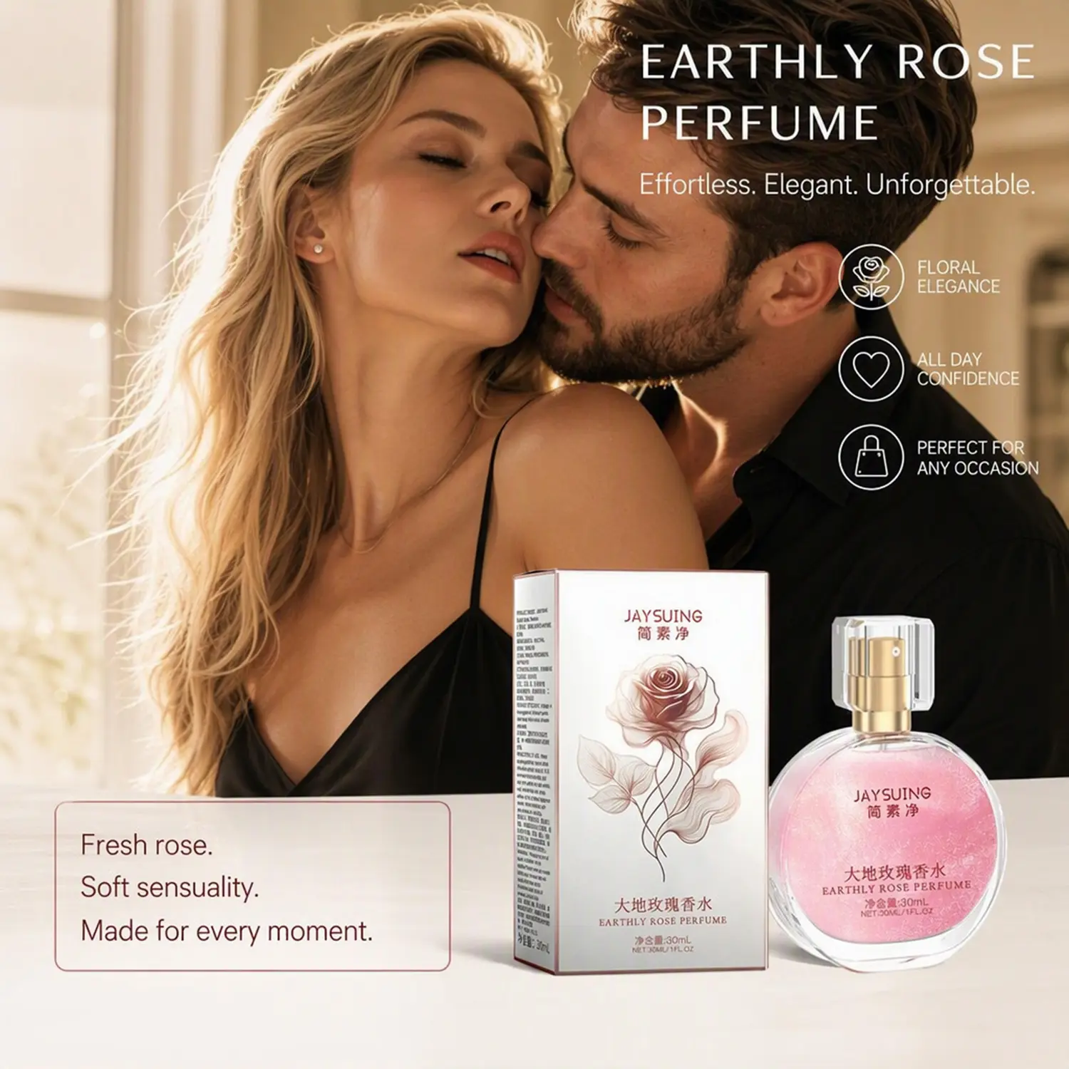 Women's Pheromone Perfume, Pheromone-Infused Formula, Long-Lasting Floral Fruity Woody Scent, Designed for Her, Make Him Irresistible, Share a Wild & Wonderful Night with Him, Labor Day, Halloween, Thanksgiving, Christmas & New Year Gift, 1oz/30ml EDP