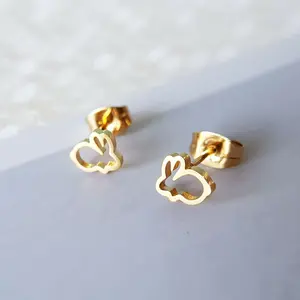 Bunny Rabbit Creative Stud Earrings Trendy Easter Jewelry