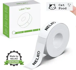 P21 Label Maker Tape, 14x40mm (0.55"x1.57") Self-Adhesive Label Compatible with P21 Label Maker for Home/Office/School, 180 Labels/Roll, White